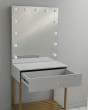 Гримерный стол визажиста перламутровый серый 80 см — предпросмотр изображения 2