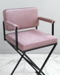 Барный стул для визажиста / бровиста розовый-черный — предпросмотр изображения 2