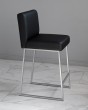 Барный стул визажиста черный-серебро — предпросмотр изображения 4