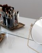 Гримерный стол для визажиста белый/золото 100 см — предпросмотр изображения 3