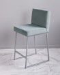 Барный стул визажиста мятный - серебро — предпросмотр изображения 1