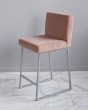 Барный стул визажиста кэмэл - серебро — предпросмотр изображения 1