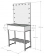 Гримерный стол для визажиста в белой раме — предпросмотр изображения 9
