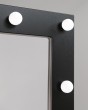 Зеркало в полный рост с лампочками на подставке черное — предпросмотр изображения 4
