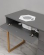Маникюрный стол для двух мастеров серый с вытяжкой MAX ULTIMATE VII — предпросмотр изображения 5