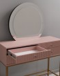 Гримерный стол розовый с Led зеркалом — предпросмотр изображения 3