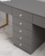 Маникюрный стол для двух мастеров серый с вытяжкой MAX ULTIMATE VII — предпросмотр изображения 3
