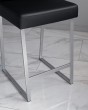 Барный стул визажиста черный-серебро — предпросмотр изображения 2